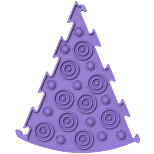 ORTOPEDEK Mata sensoryczna dwustronna trójkątna - wypustki i kółeczka fioletowa