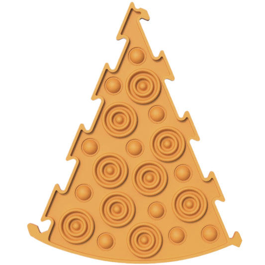 ORTOPEDEK Mata sensoryczna dwustronna trójkątna - wypustki i kółeczka pomarańczowa