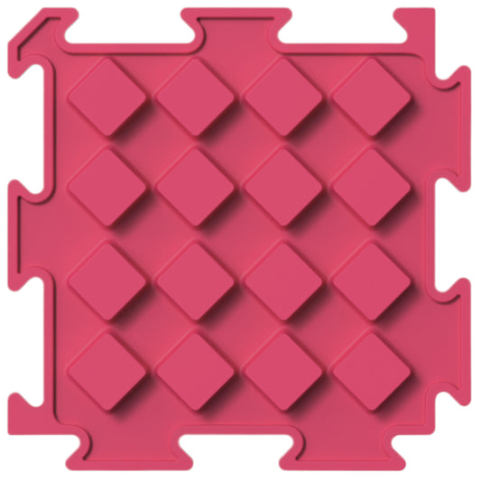 ORTOPEDEK Mini-mata sensoryczna - Kwadraty malinowe
