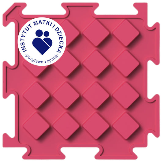 ORTOPEDEK Mini-mata sensoryczna - Kwadraty malinowe