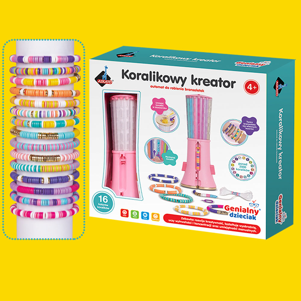 OUTLET Genialny Dzieciak - Koralikowy kreator do robienia bransoletek