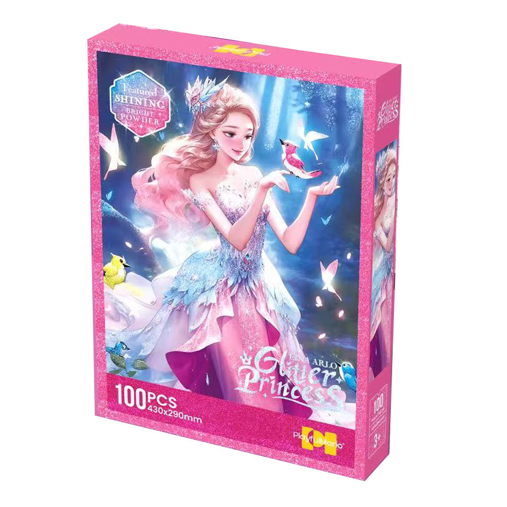 Puzzle z brokatem KSIĘŻNICZKA - 100 elementów