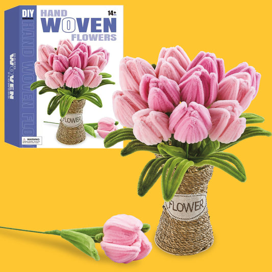 Kreatywne kwiatki DIY - Tulipan