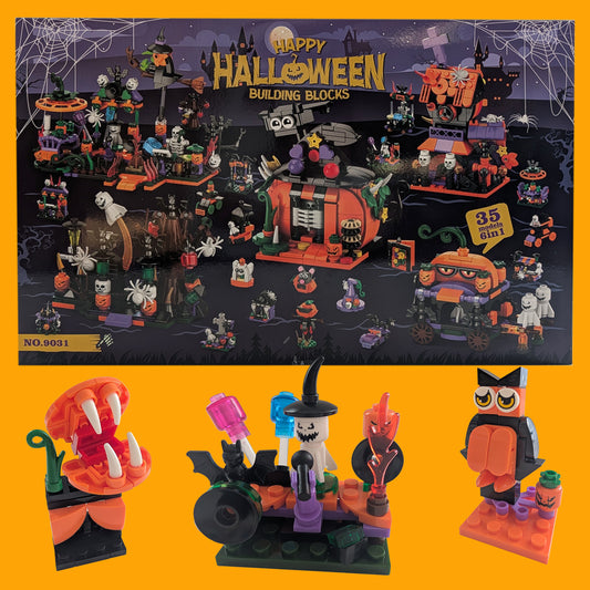 Halloween - kalendarz miesięczny z klockami 1057 elem.