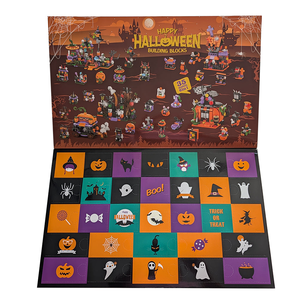 Halloween - kalendarz miesięczny z klockami 1057 elem.