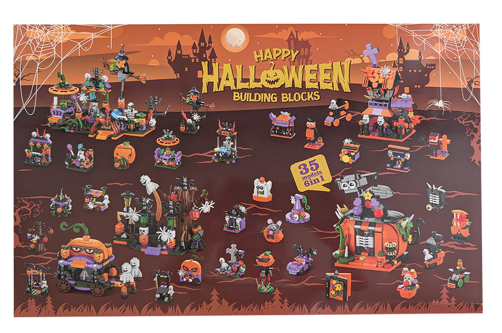Halloween - kalendarz miesięczny z klockami 1057 elem.