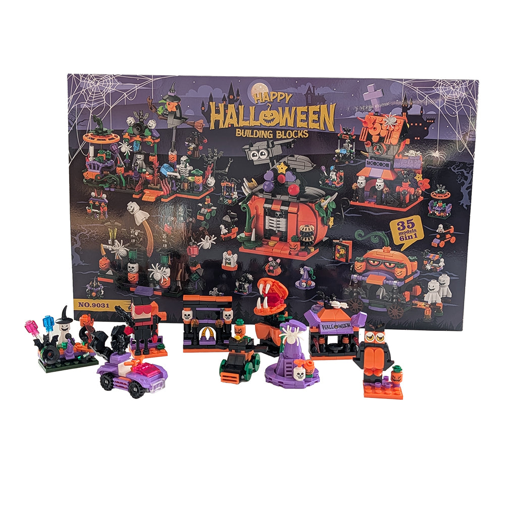 Halloween - kalendarz miesięczny z klockami 1057 elem.