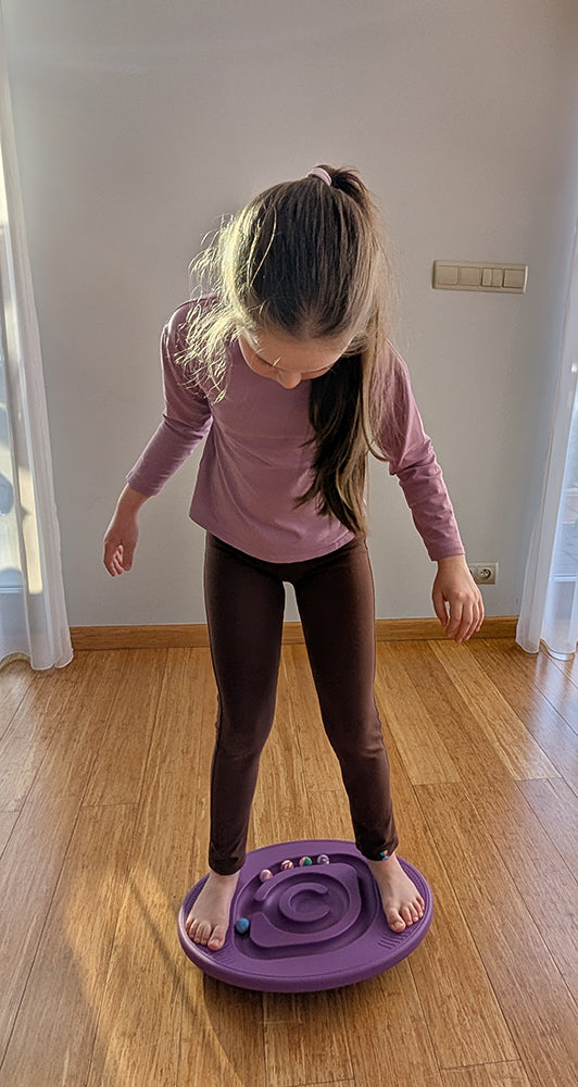 Aktywny Maluch Balansująca Deska - Równoważnia żółta