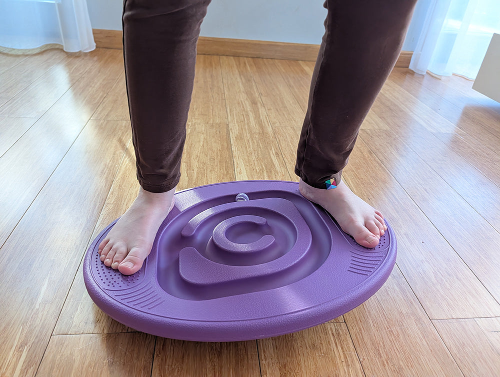 Aktywny Maluch Balansująca Deska - Równoważnia żółta