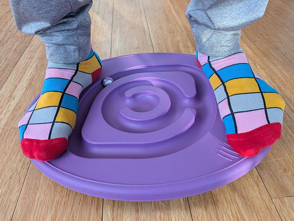 Aktywny Maluch Balansująca Deska - Równoważnia żółta