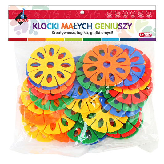 Klocki małych geniuszy kwiatki- 28 elementów